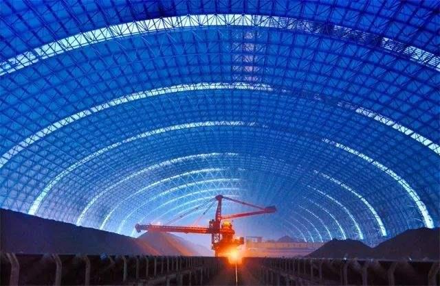 滁州亿优钢构工程师为您解析原料场封闭技术的特点和类型